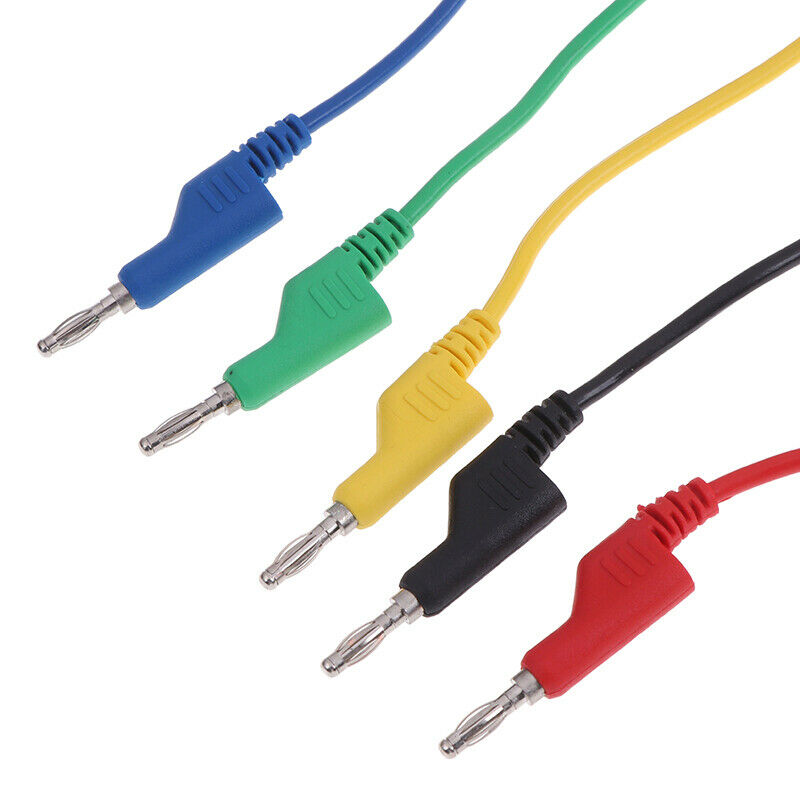 Stackable Banana Plug to Copper Alligator Clip Multimeter Test Leads Probe W.DD