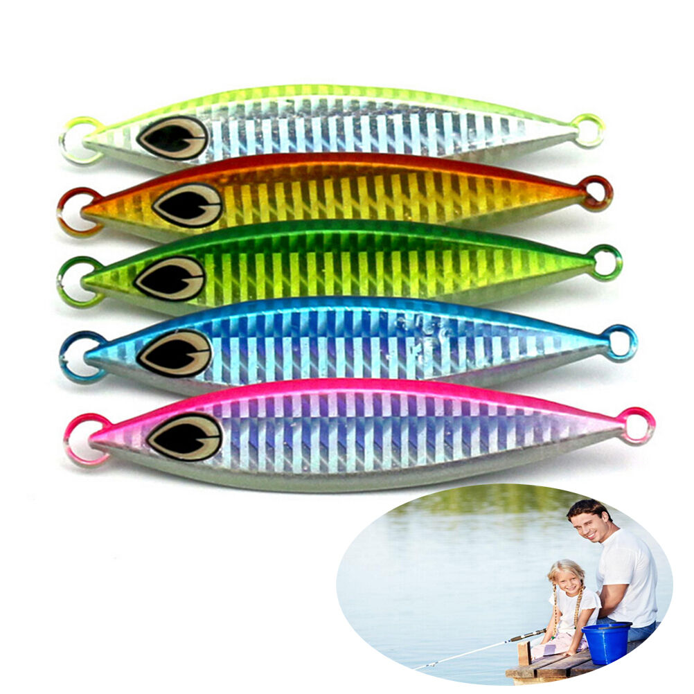60g sea fishing lead metal fishes lure baits sea needle lead slow jigging bai DD