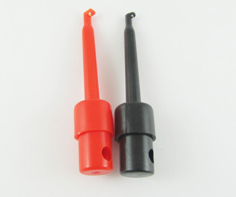2pcs 57mm Large Size Round Grabbers Test Probes Single Hook Clip PCB SMD IC