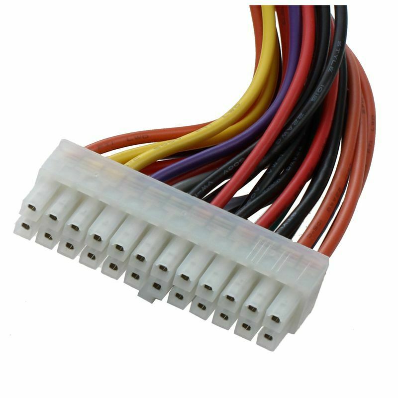 29.5cm Computer PSU ATX 24 Pin Male to Female Extension Power Cable P8X3X3
