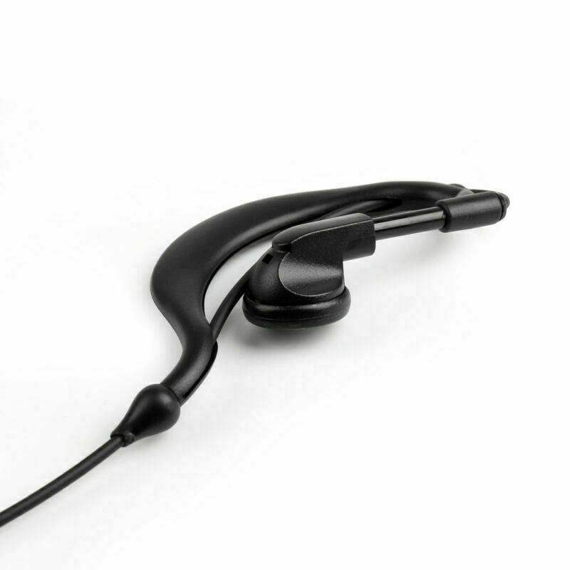 1x 3.5mm Listen Only G Shape Earpiece Headset For  Radio Speaker Mic