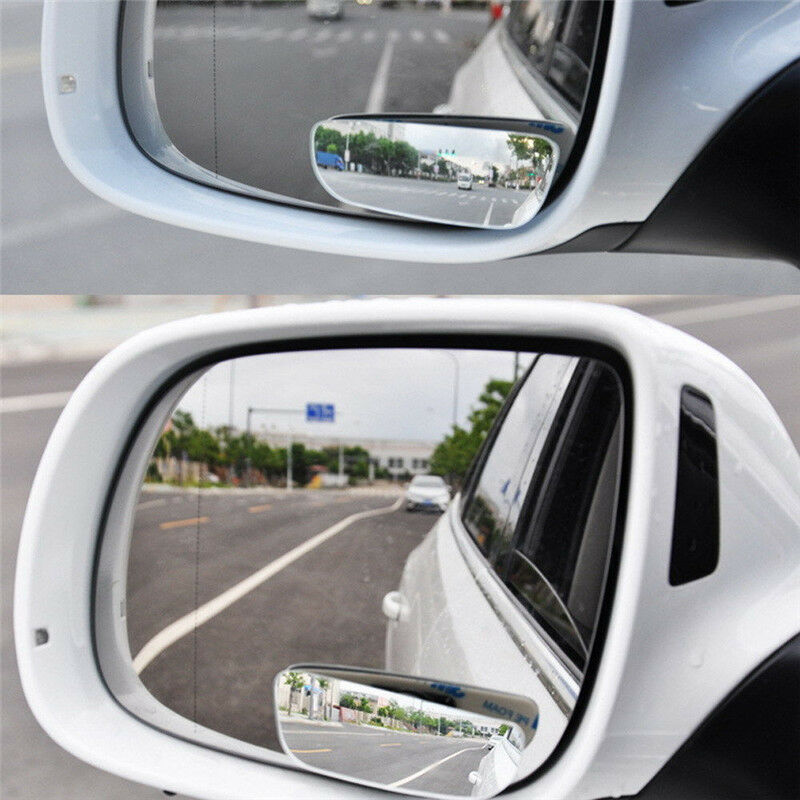2x Universal Car Auto 360Â° Wide Angle Convex Rear Side View Blind Spot Mirror
