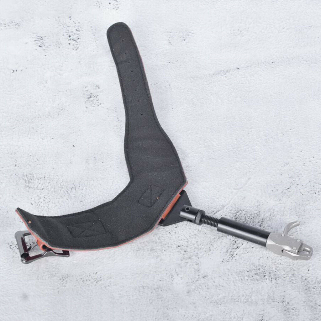 Bow Release Aid Cowhide Wrist Strap Quick Release Shooting Practice