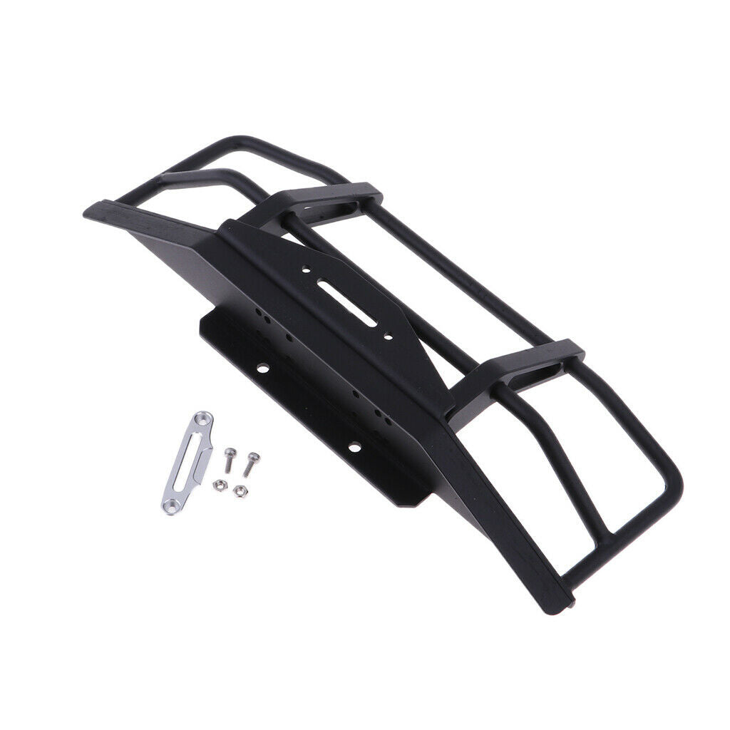 For Axial SCX10 D90 Metal Front Bumper Armor Body Guard Shield