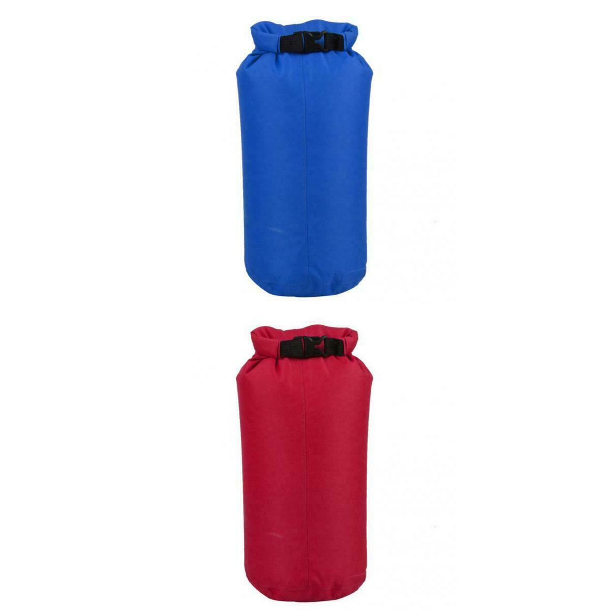 2PCs Blue+Red Ultra-light Waterproof Dry Bag Sack Canoe Boating Kayak Camping 8L