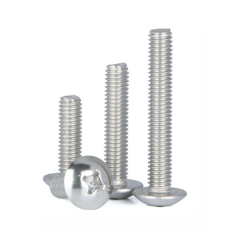 80Pcs M4*6-30mm Phillips Truss Head Machine Screws Kit- SUS201 Stainless Steel