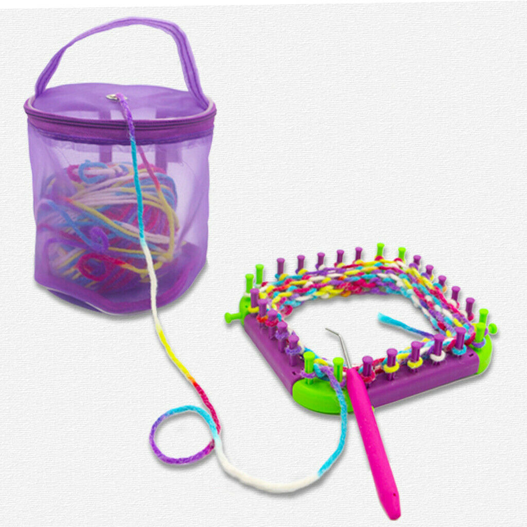 Rectangle Wool DIY Knitting Tool Hat Manufacturer Scarf + Yarn Storage Bag Made