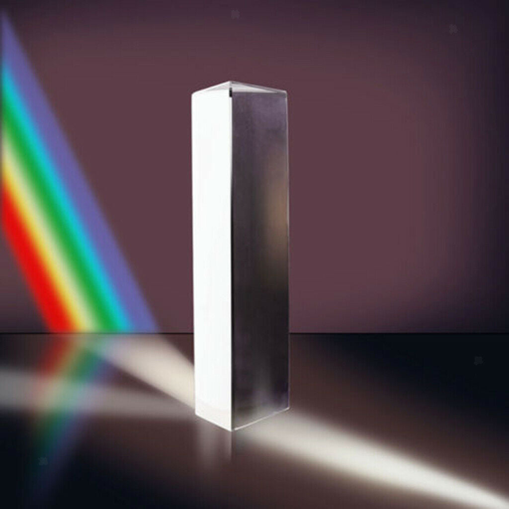 3 inch Triangular Prism Teaching Optical Glass Physics Education