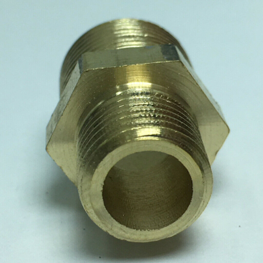 Brass Pipe Hex Nipple Fitting Adapter Male Thread Water Connector Model_2