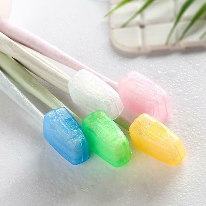 5Pcs Portable Toothbrush Head Cover Case for Travel Hiking Camping Box Case