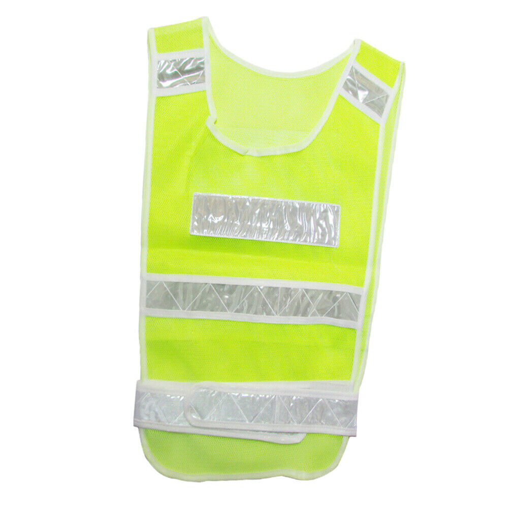 Adjustable Safety Vest Reflective Jacket Security Waistcoat Vest -Yellow