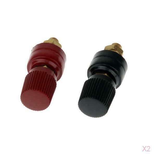 4x Non- M6 Thread Dark Red Black Terminal Binding Post