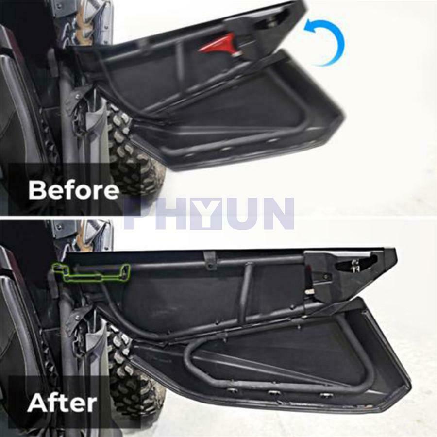 Black Billet Aluminum Anodized Door Opener Kits For Can Am Maverick X3 2017-2020