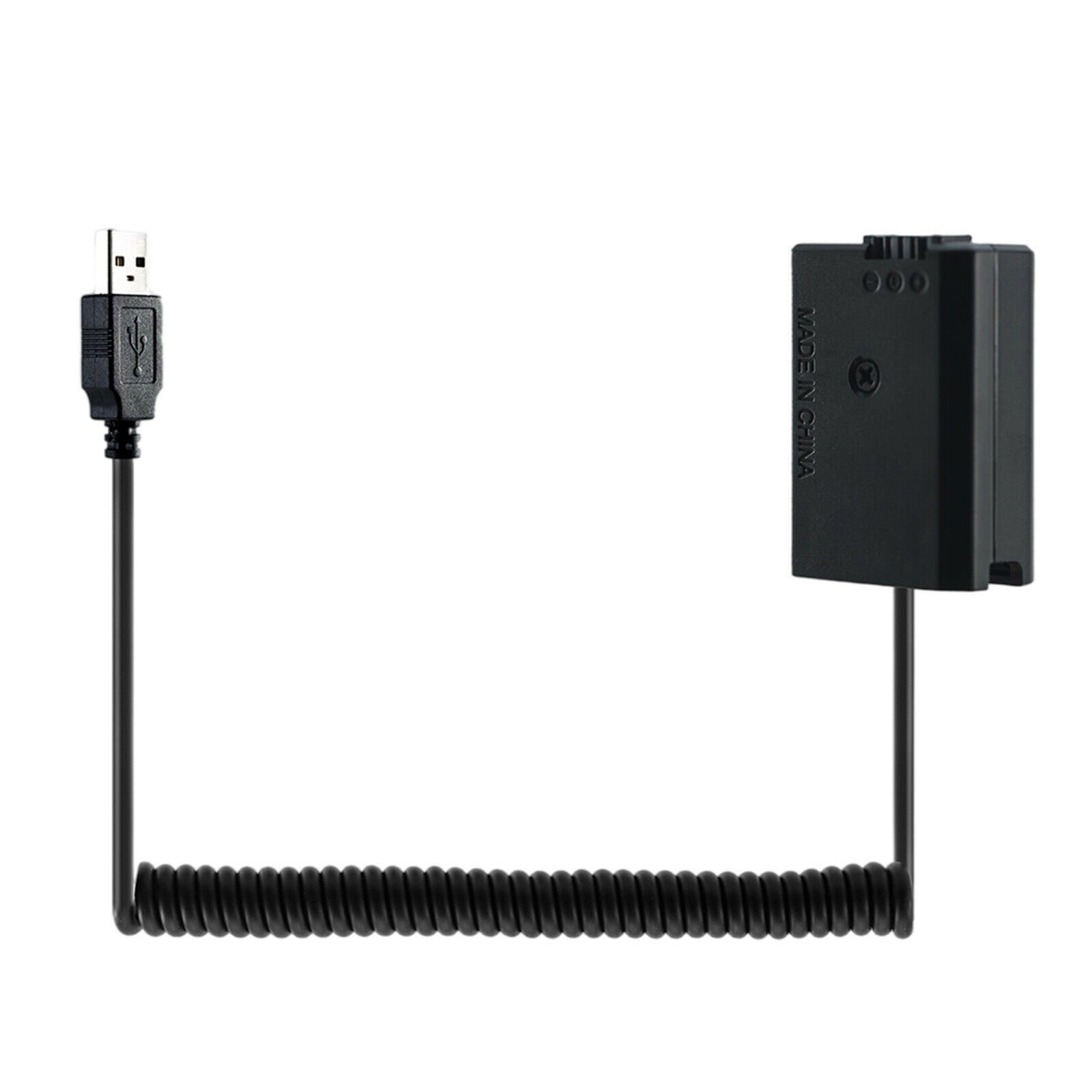 USB Cable To Np-FW50 Dummy Battery for Sony Battery Bank Length 35 to 100cm