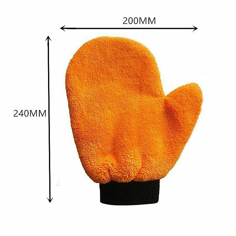 Coral Fleece Car Washing Gloves Clean Window Door Furniture Glass Cleaning Tools