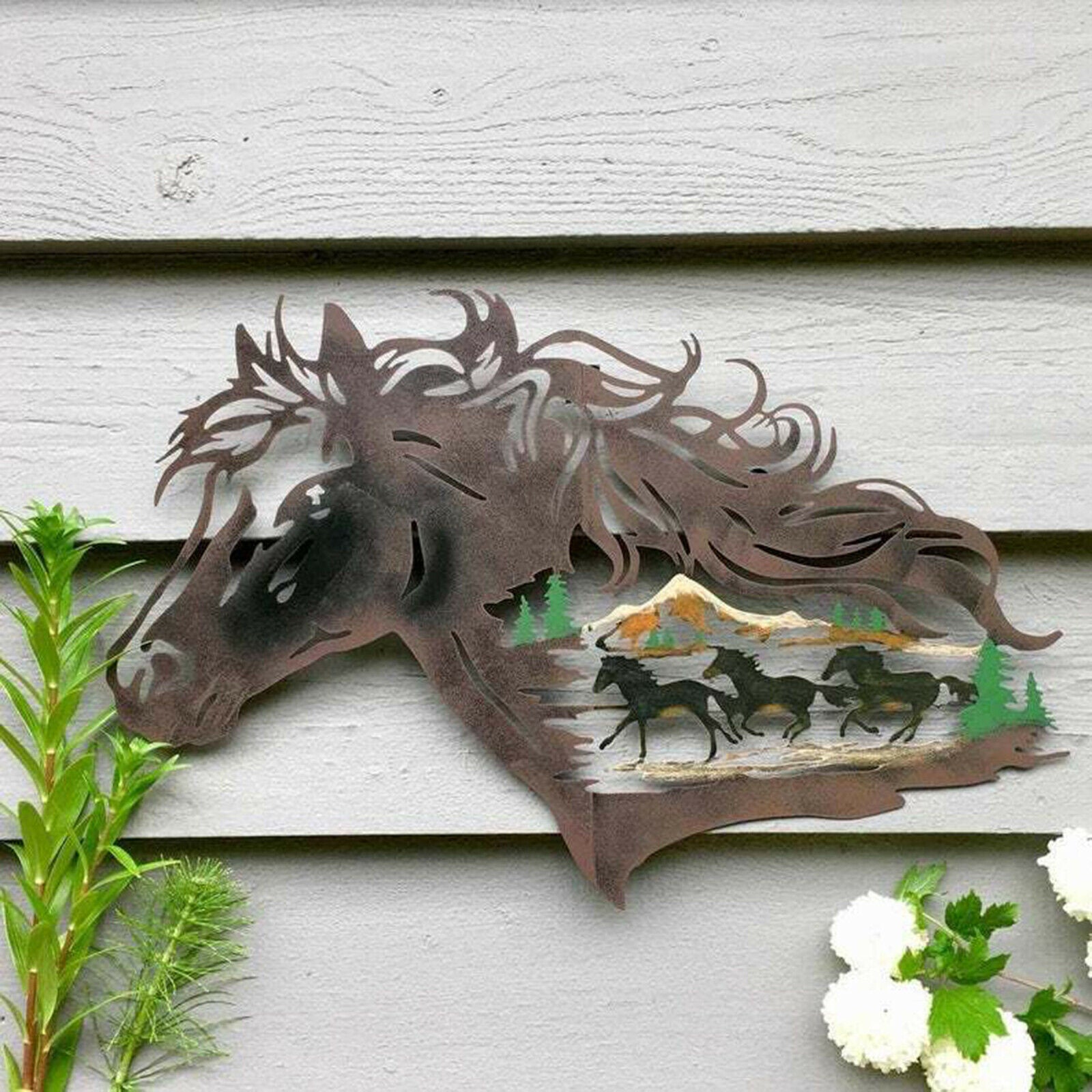 Wall Art Deacorative Silhouette Bar Pub Hotel Animal Wall Ornament Sculpture