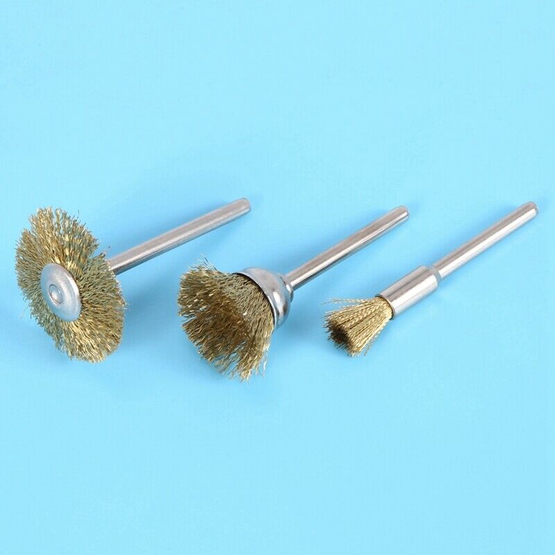 45 PC Brass Wire Wheel Brushes Wire Brushes Set for Accessories Rotary Tools PJ9