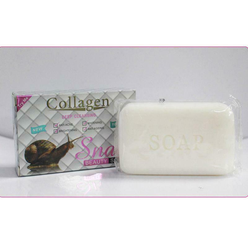 100g Snail Essence Soap Collagen Eliminates Wrinkles Remove Acne Scar Whitening