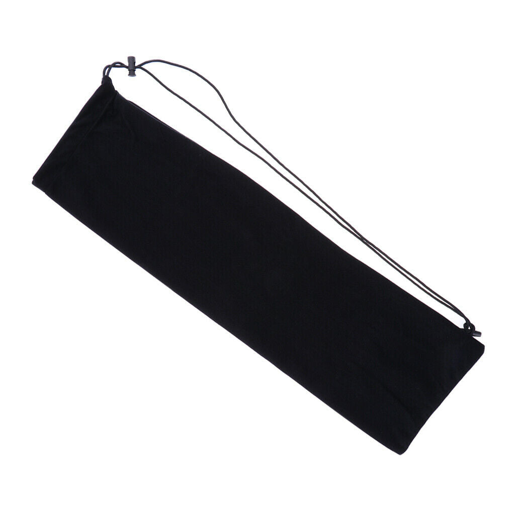 Badminton Rackets Cover Racquet Soft Bag Cover Drawstring Sling Pack Black