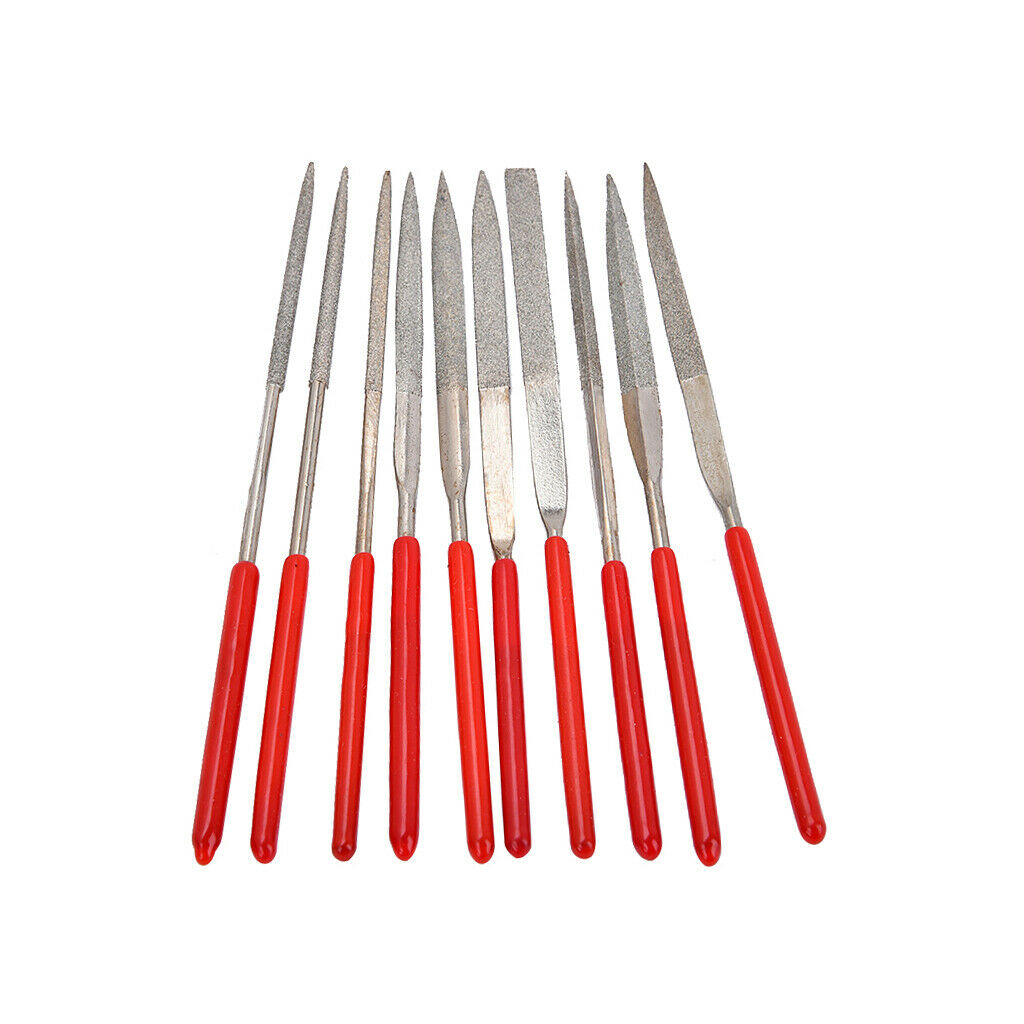 Guitar Instrument Repair Tool Set Sanding Frets Nut Files Set 10 Pieces