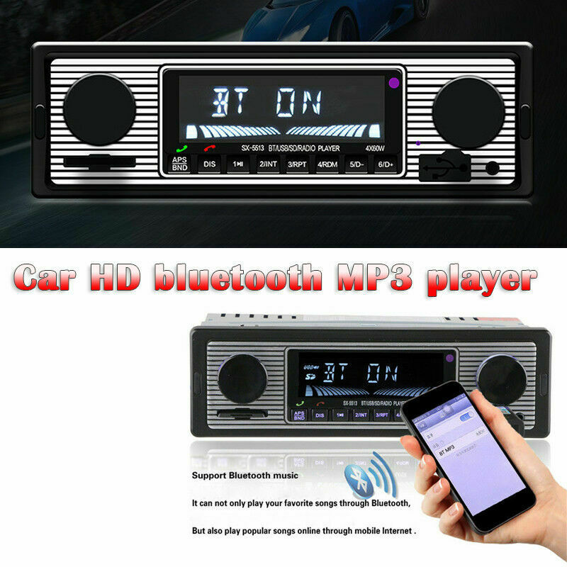 4-Channel 1 Din Digital Bluetooth Audio USB/SD/WMA/MP3/WAV Radio Stereo Player