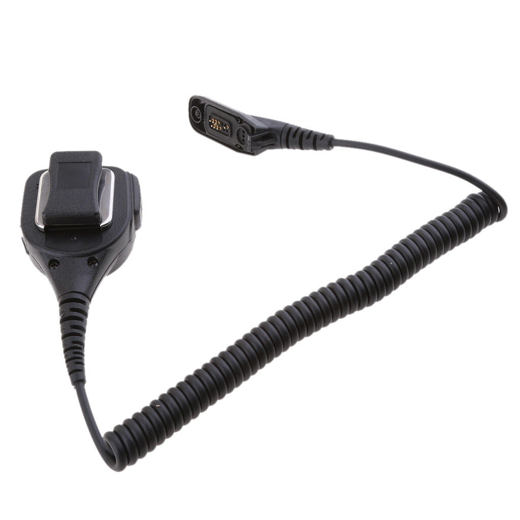 Professional Heavy Duty Shoulder Remote Speaker Mic For   Radio Black
