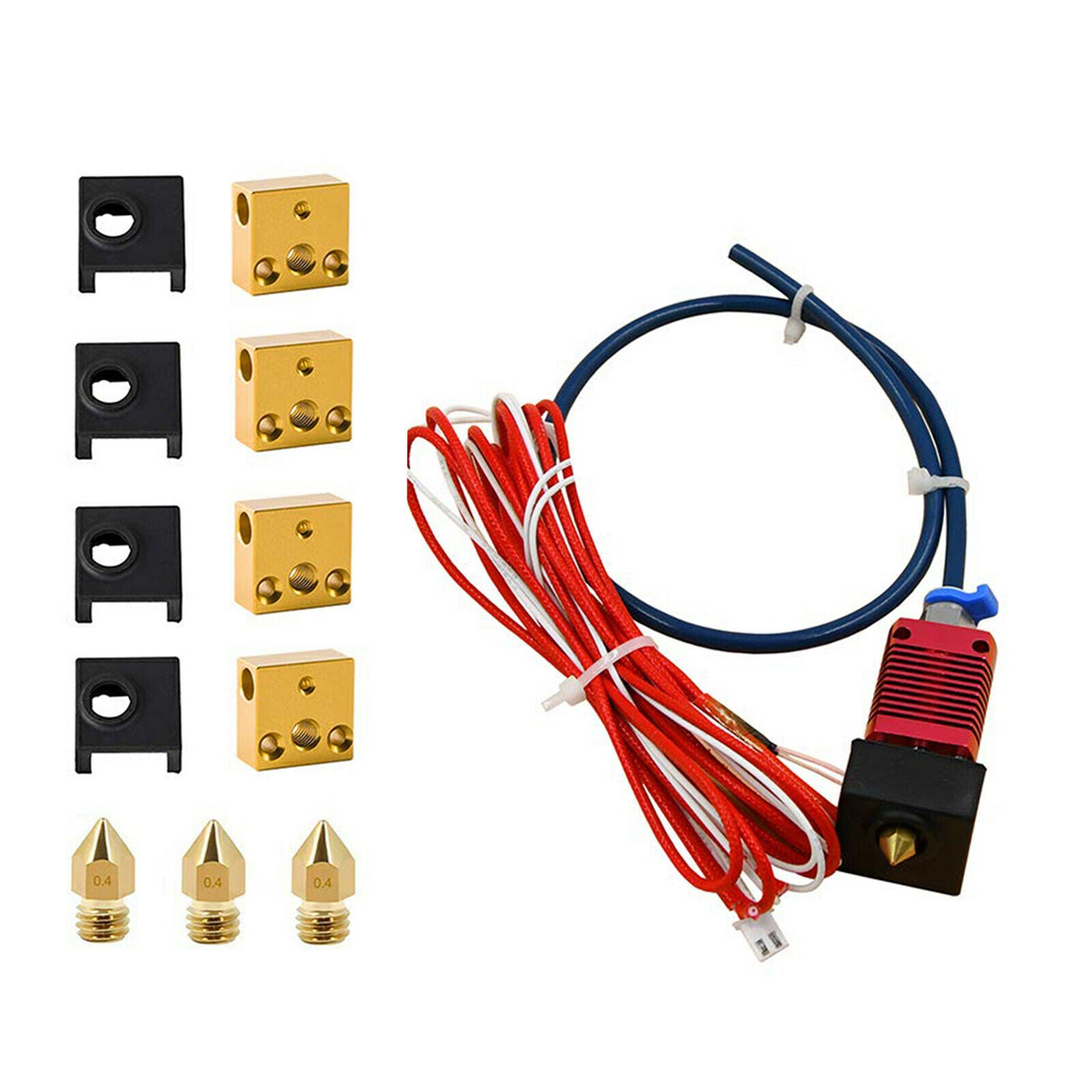 Assembled Extruder Hotend Nozzle Heat Block Accessories Set for Ender 3