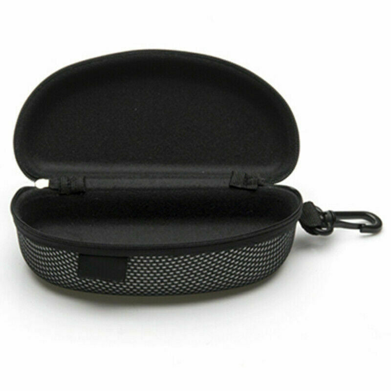 Portable Zipper Eye Glasses Sunglass Hard Case Box Large-Holde protector H2O1