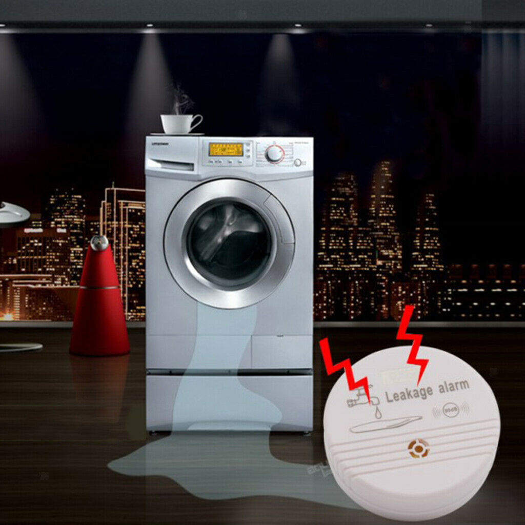 Water Alarm, with Extended Sensor Sensor for Water Leakage Detection, 120dB