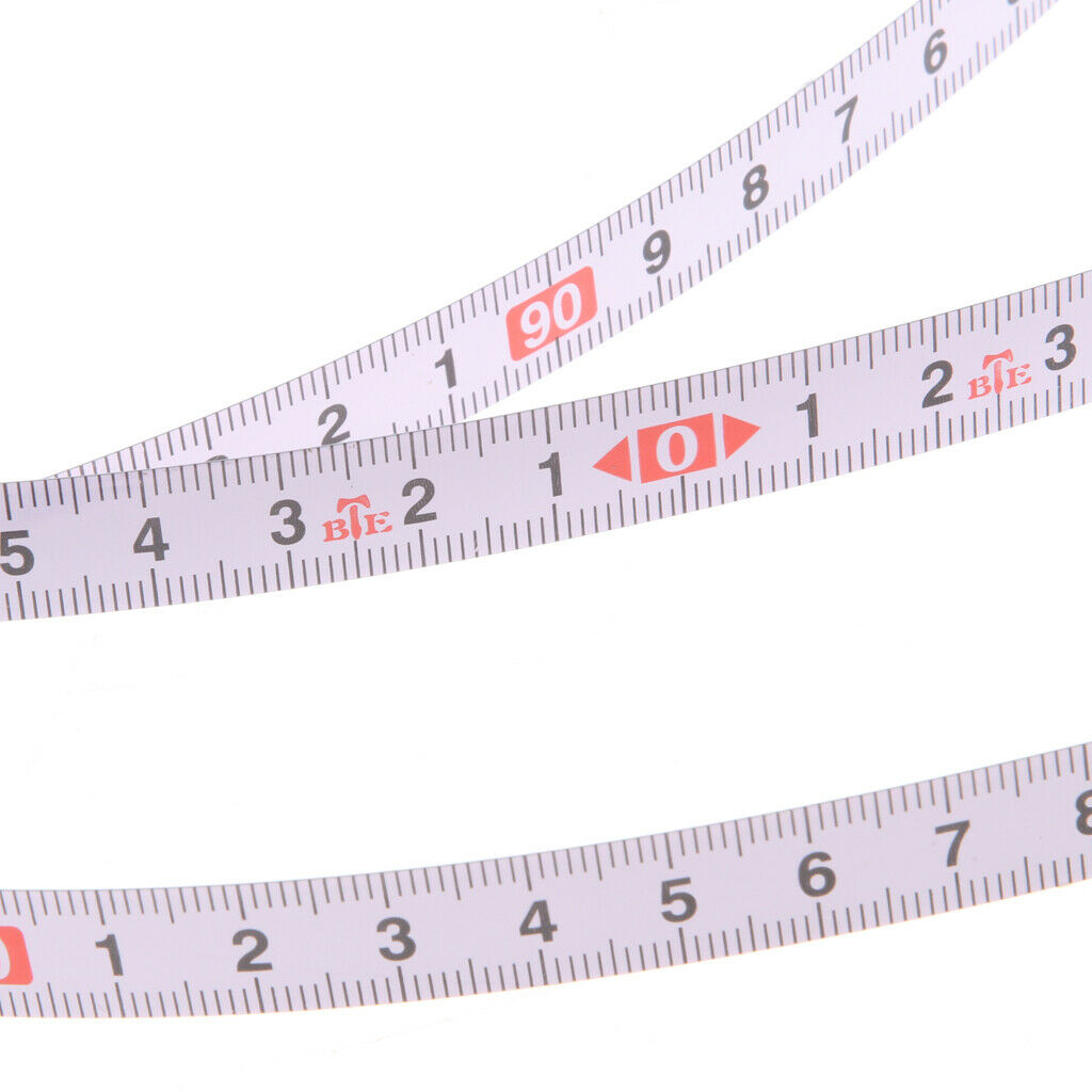 Self adhesive steel measuring tape -metric 1M-0-1M - Middle to both sides
