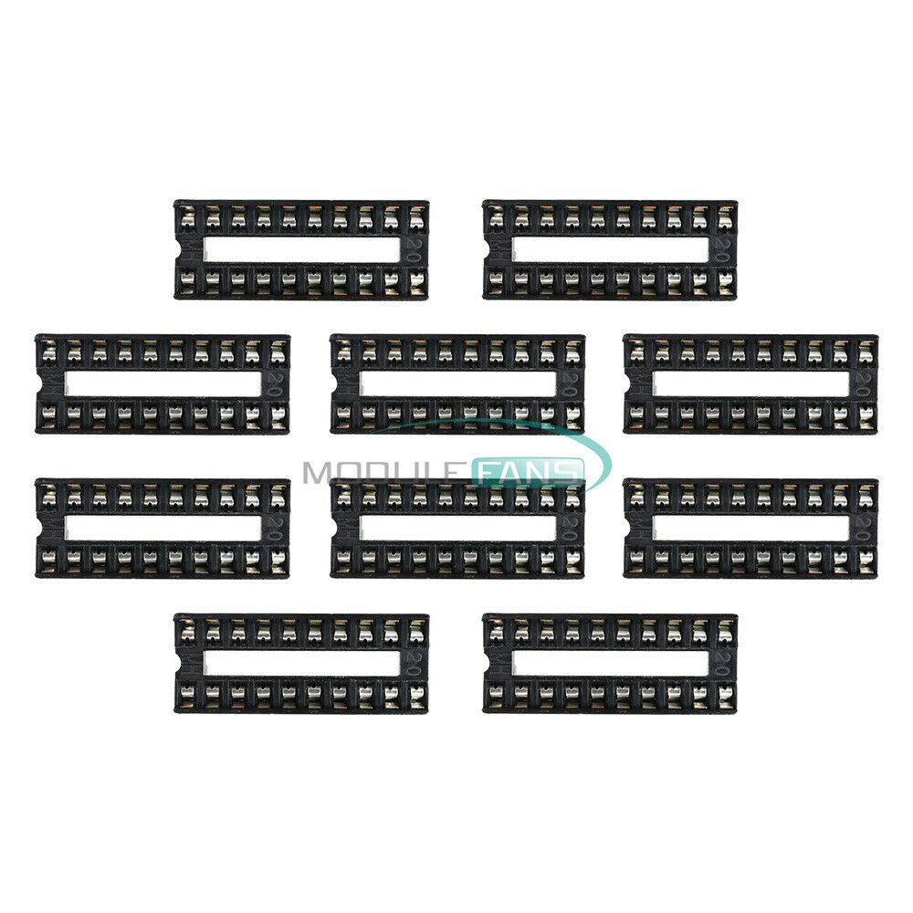 100PCS Integrated Circuit 20-Pins 20pin DIP IC Sockets Adaptor Solder Type MF