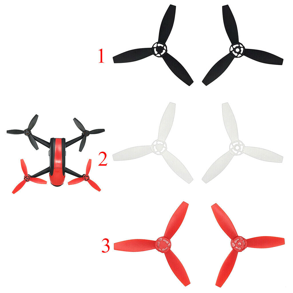Rotor Propellers Props for Parrot Bebop 2 Drone Carbon Fiber Black