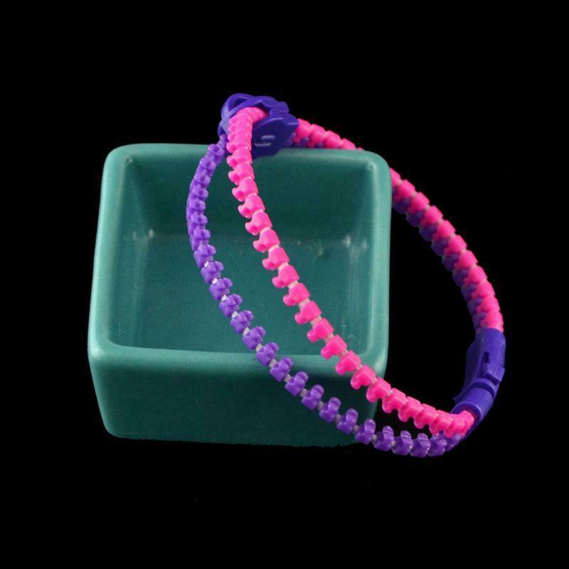 Mixed Color Kids Friendship Fidget Zipper Bracelets Sensory Toys Fashion Jewelry