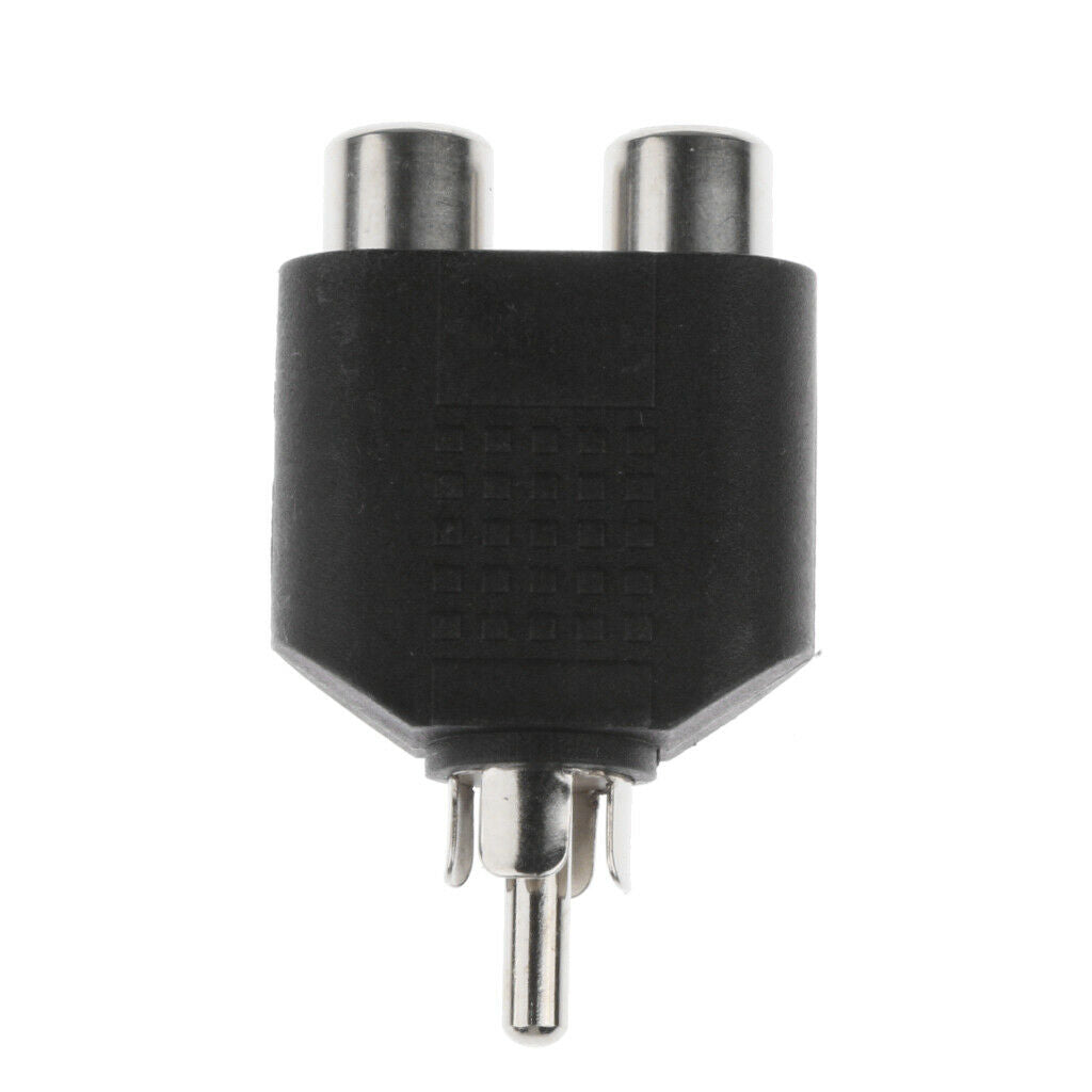 10Piece RCA Y Splitter Adapter 1 Male to 2 Female Audio Cable AV Converter