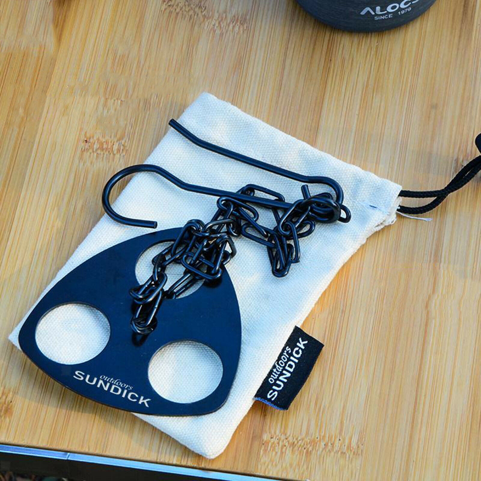 Camping Tripod Board Portable Cooking Grill Pot Holder Hook Adjustable Chain