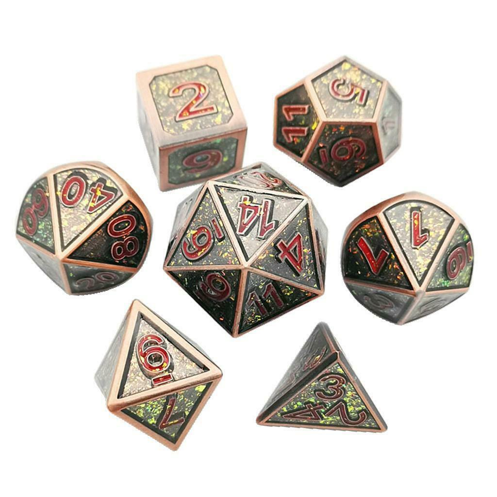 7Pc Polyhedral Dice Set for MTG DND RPG Role Play Casino Board Game Toys #1