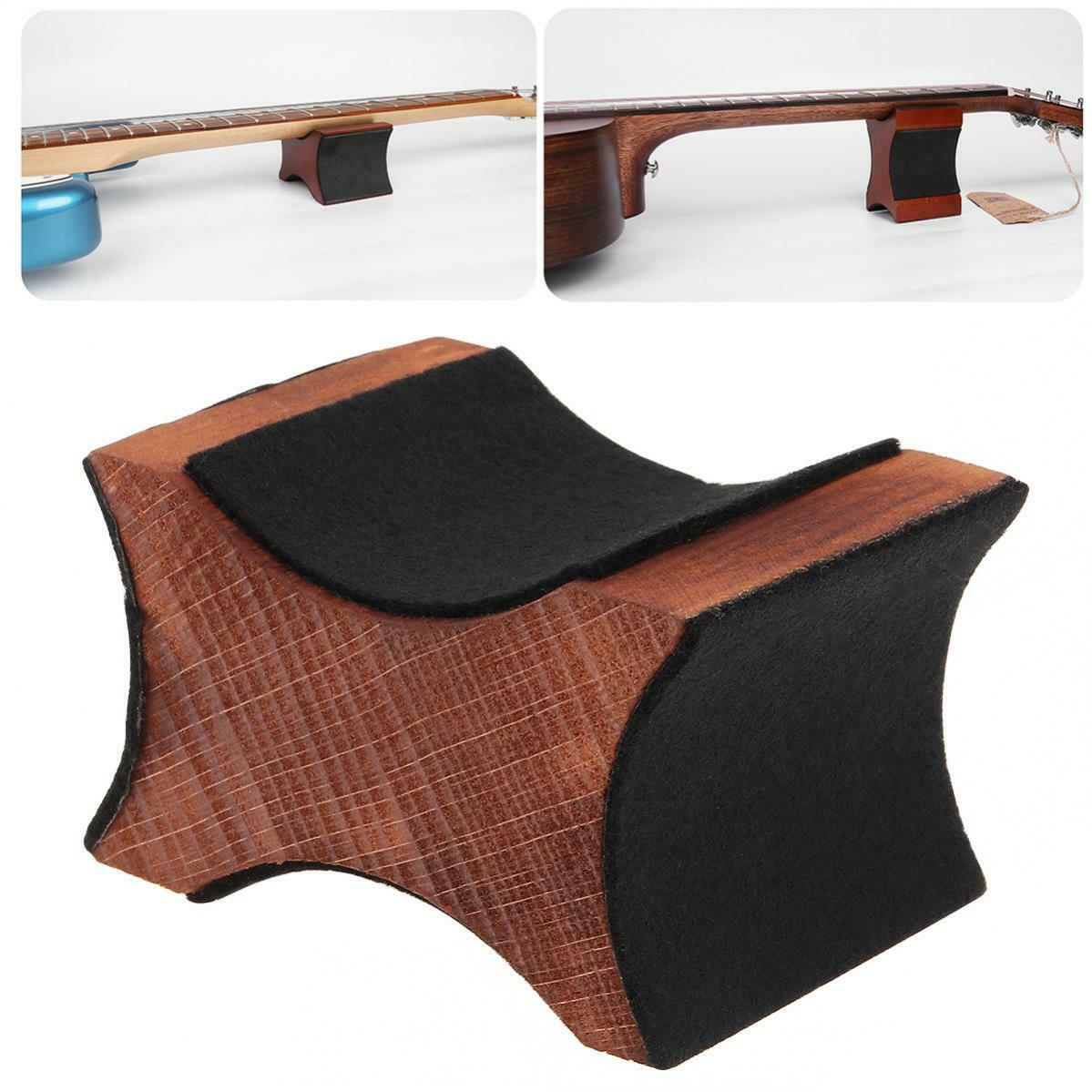 Violin Guitar Neck Rest Support Wood Base Luthier Repair Tool 2 Usage Height
