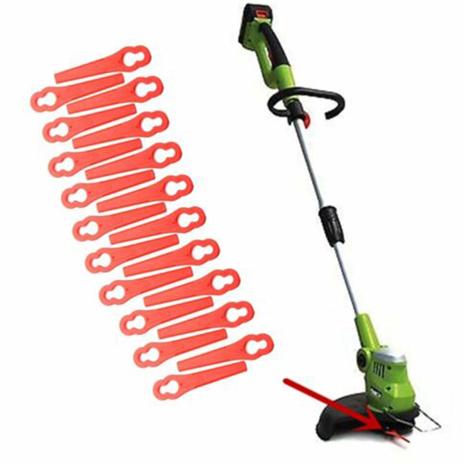 Plastic Blade Replacement Blade For Cordless Grass Trimmer Strimmer 50pcs