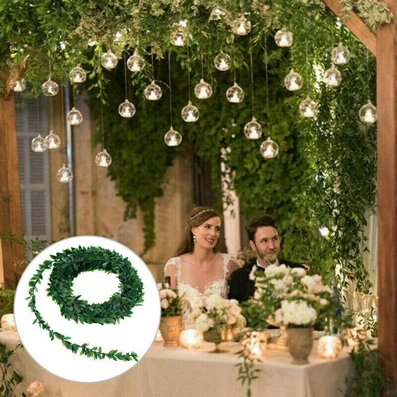 7.5mArtificial Garland Foliage Green Leaves Simulated Vine Wedding Xmas D.l8