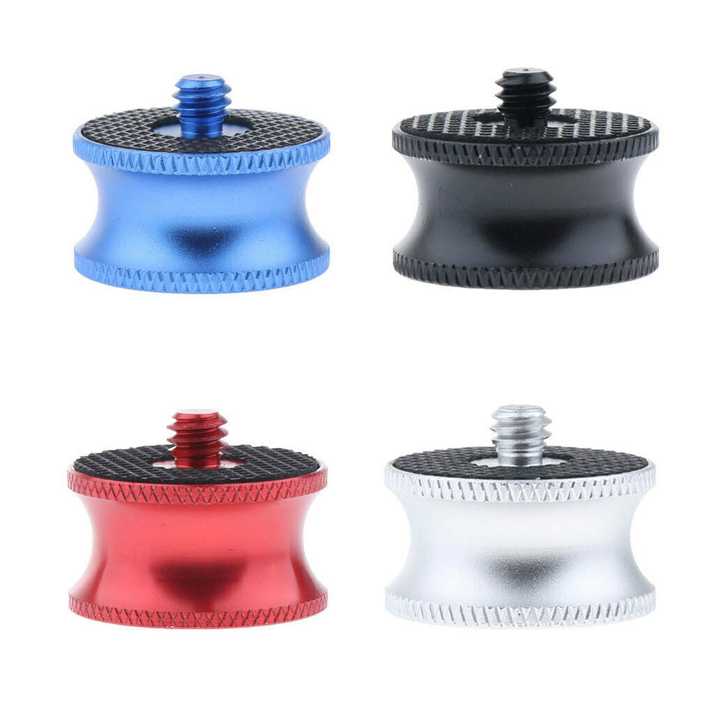 4 Piece 1/4 Male to 3/8 Female Screw Adapter Plate Converter for Camera Tripod