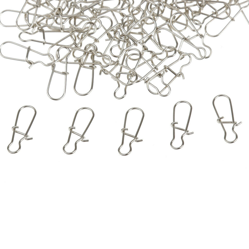 200pcs/lot  Lock Snaps Stainless Steel Fishing