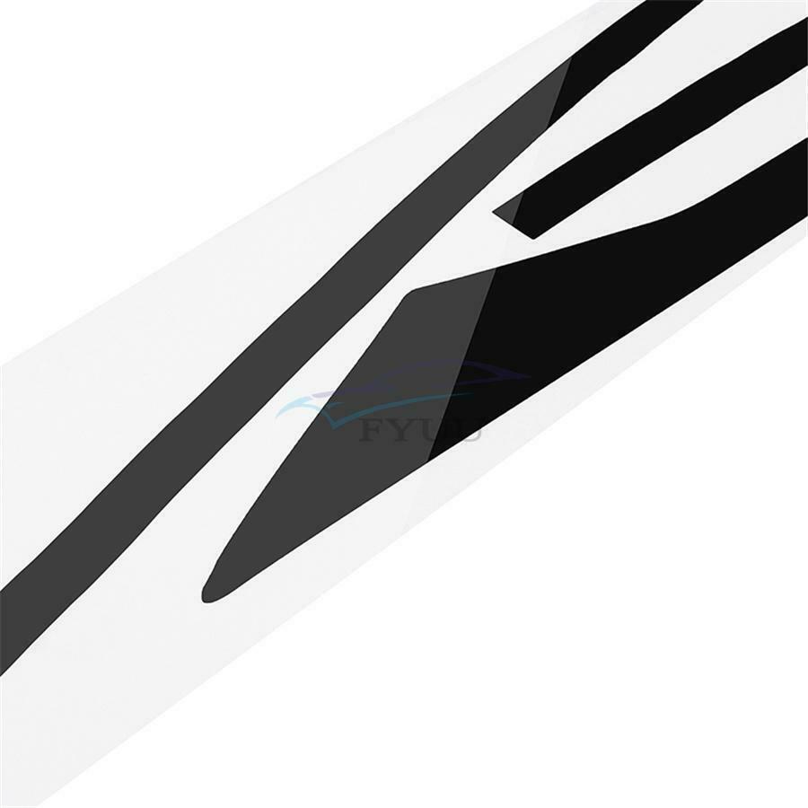 6 × Glossy Black UV Protected Pre-cut Side Window Chrome Blackout Trim Stickers