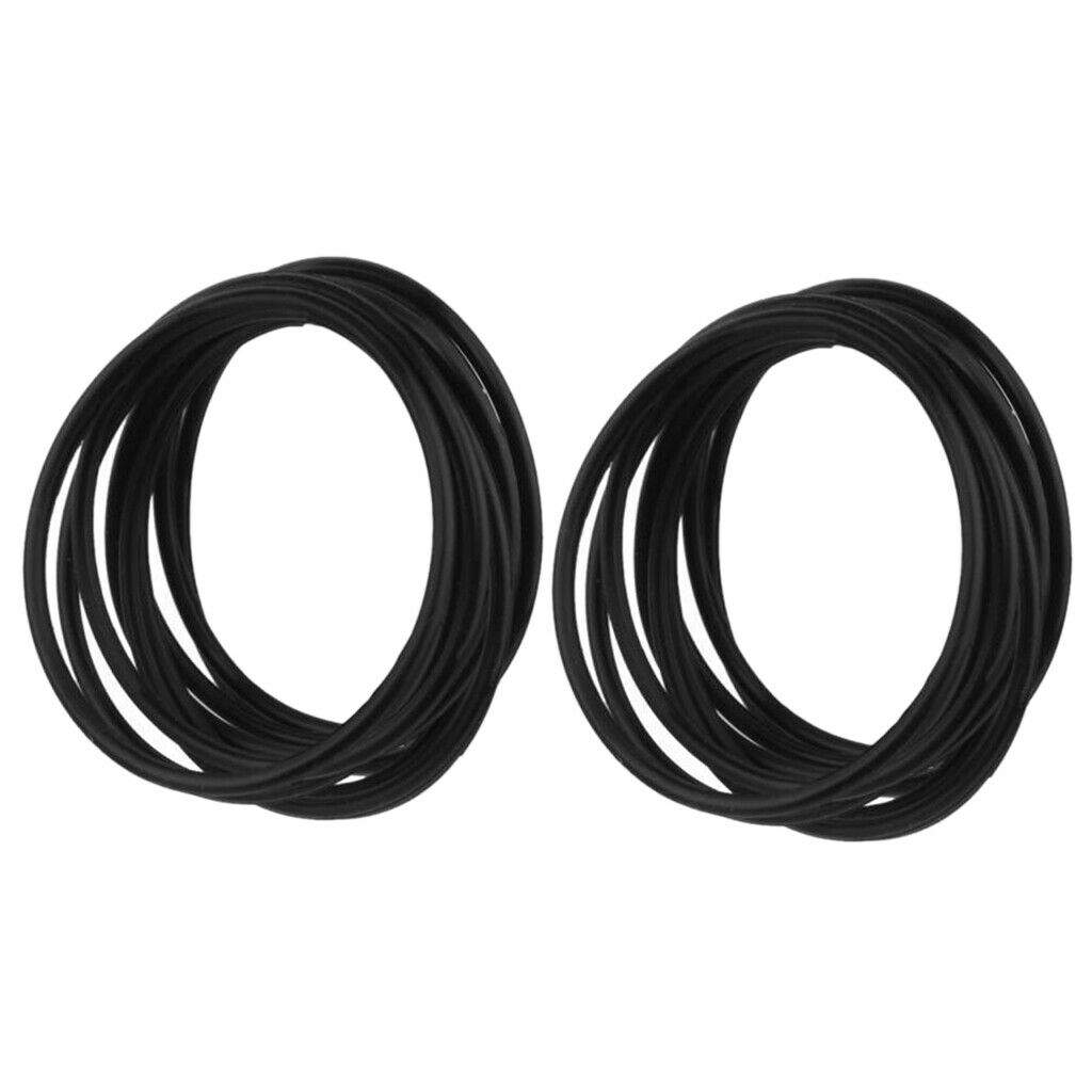 20pcs Fashion Silicone Elastic Rubber Band Bracelet Wristband Bangles Hair Ties