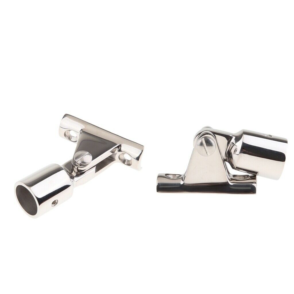 2x Hood Hardware With Stainless Steel Hinge For 3/4 "Boat Headsets