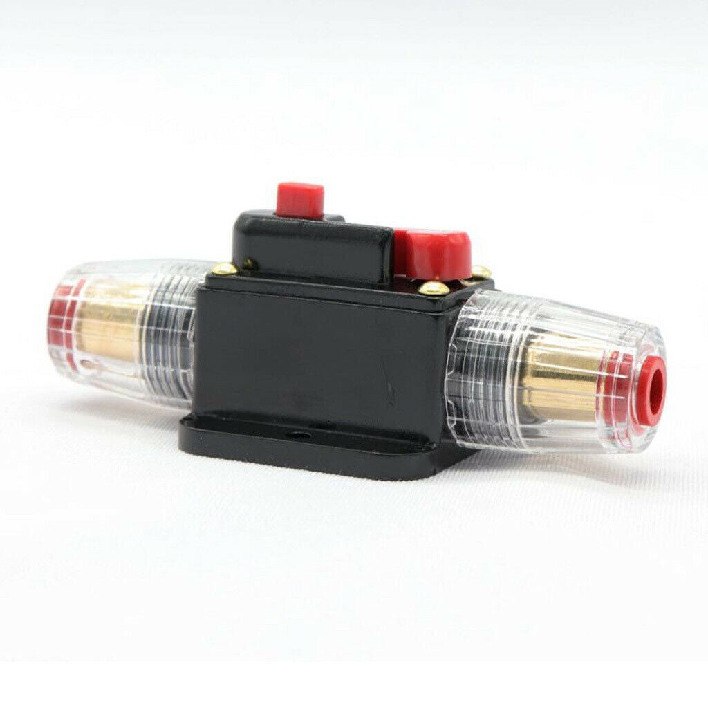 12V 60A Car Audio Inline Circuit Breaker with Manual Reset Switch Fuse Holder