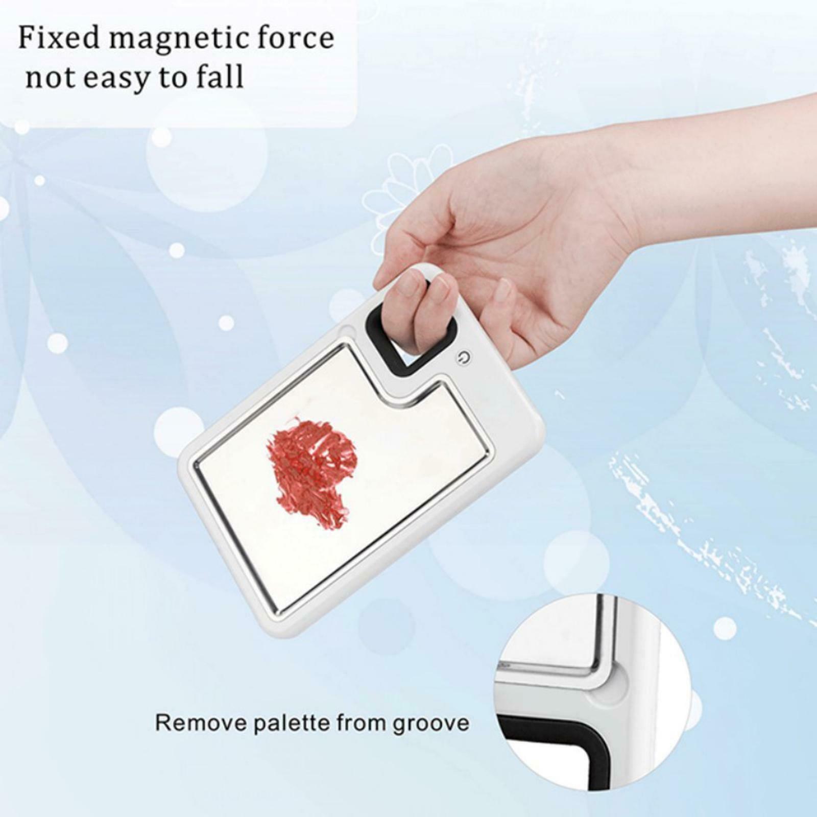 Heated Makeup Palette Artist Tool Eye Shadow Pigment Mixing With Spatula