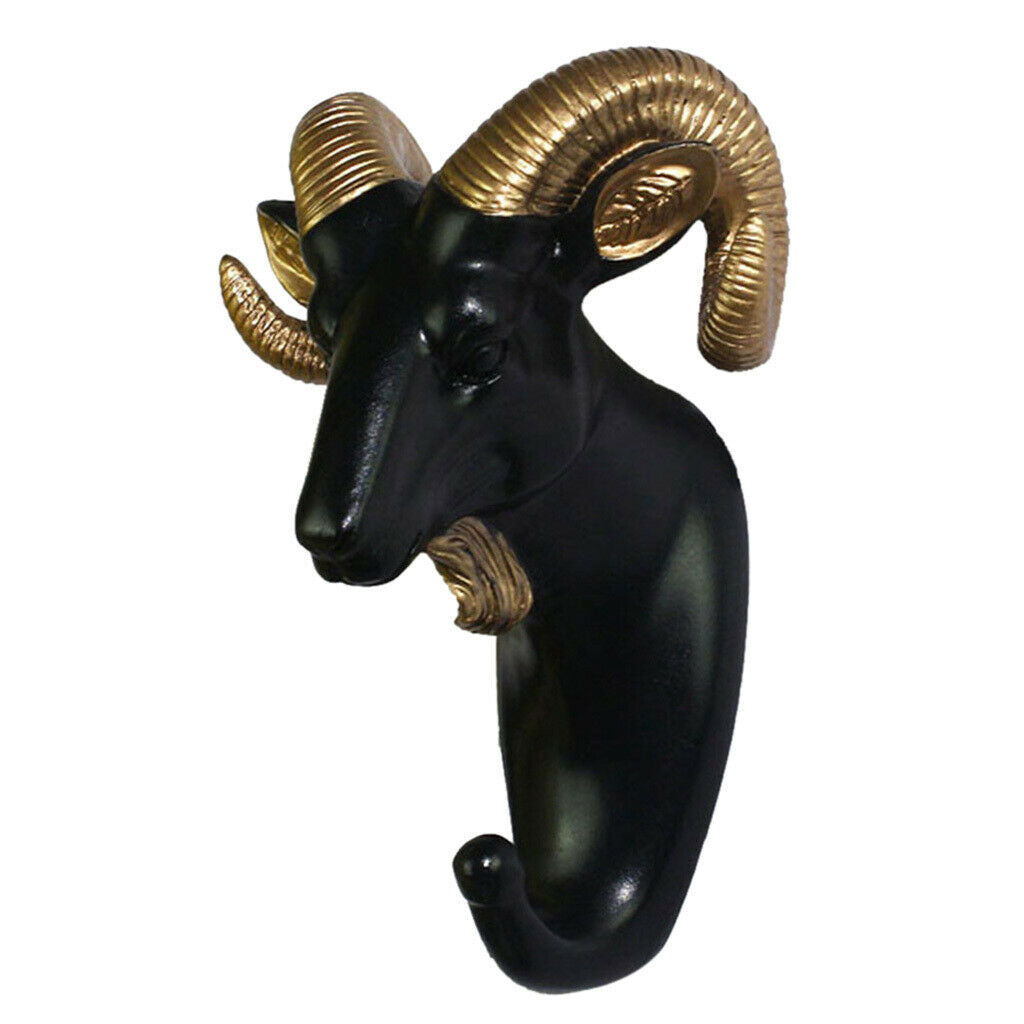 Wall Hook Cloth Hanger Easy to Install w/ Screws for Bathroom Porch Goat