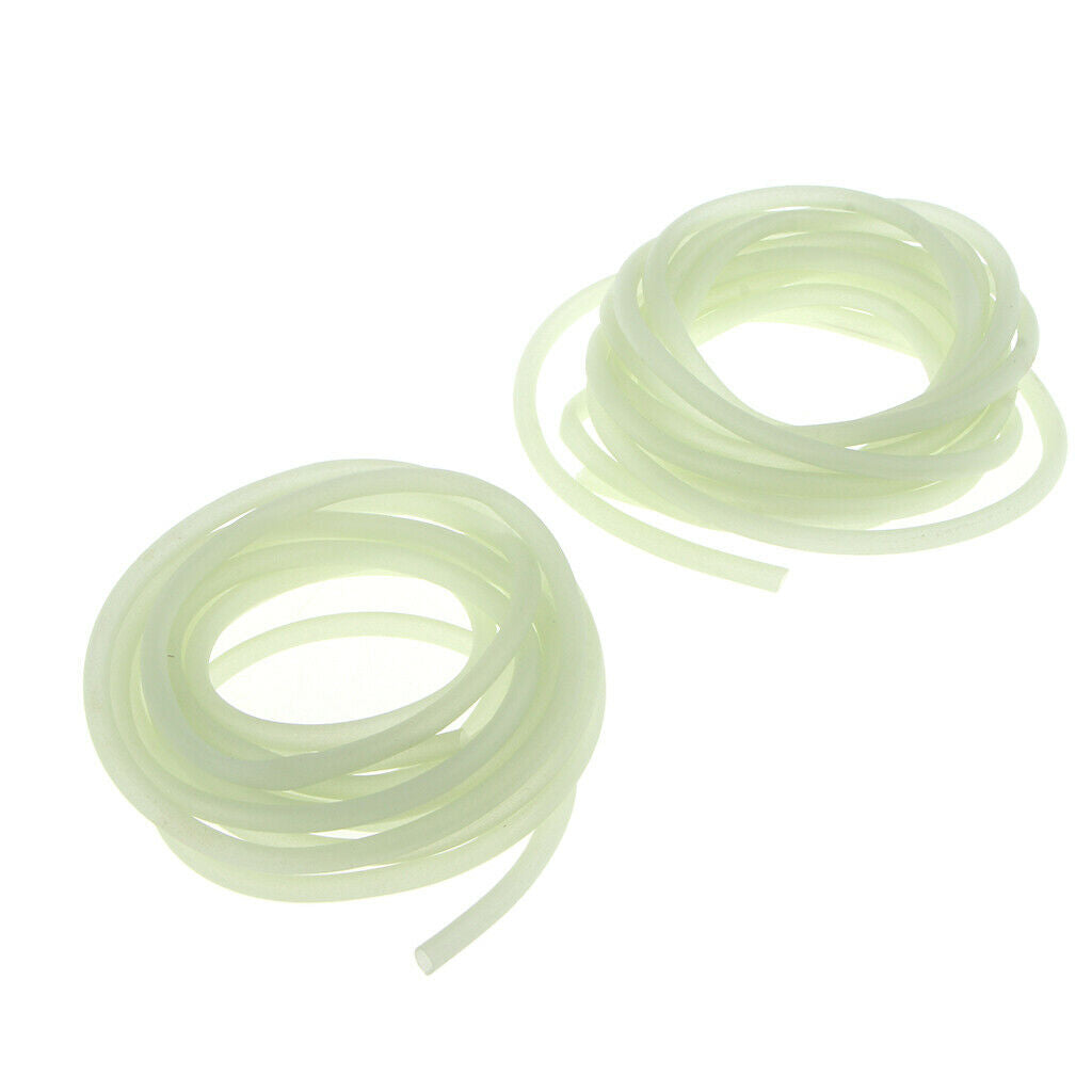 2pcs Fishing Light Tube Tubing Glow In Dark Saltwater Fishing Rig Lures