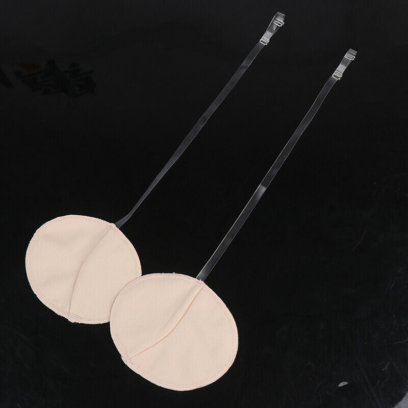 2Pcs Underarm Sweat Pad washable Armpit Absorbing Transparent Shoulder StrapBDA