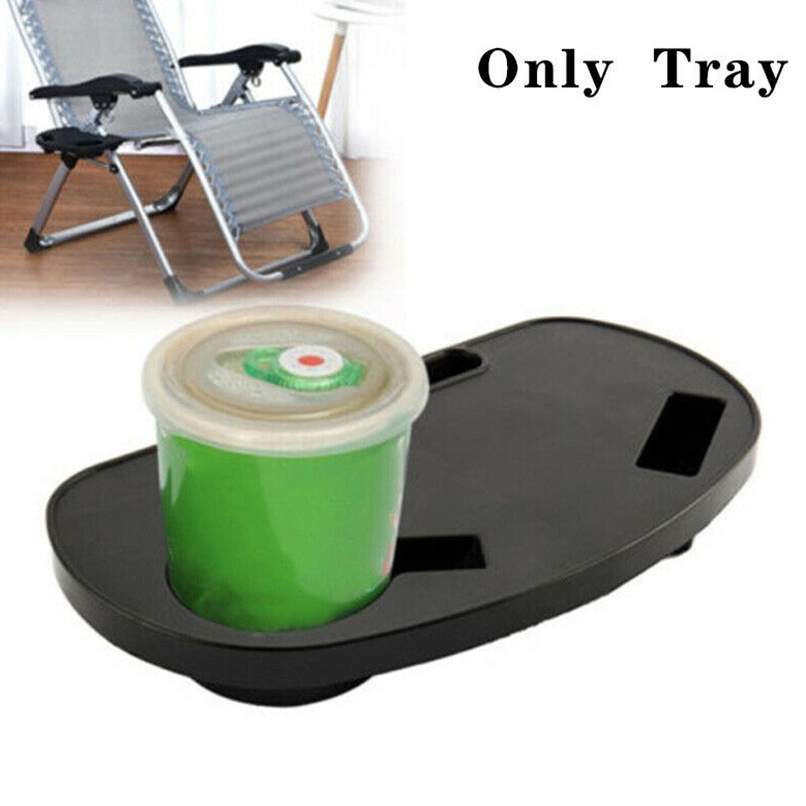 Reclining Sun Lounger Outdoor Garden Folding Gravity Chair Clip